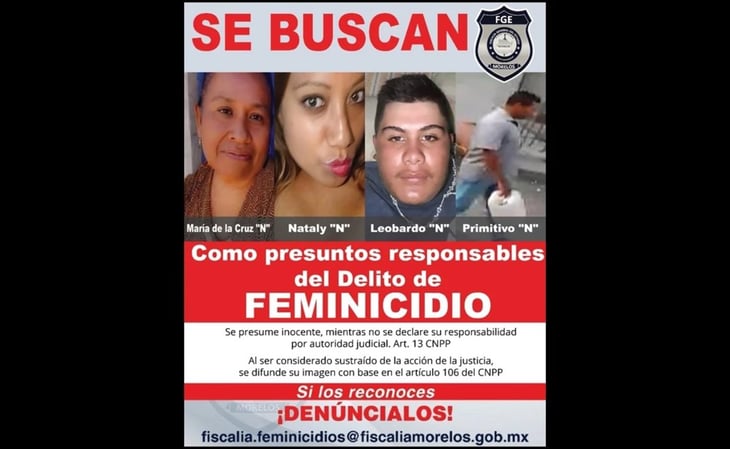 Emiten ficha de búsqueda de los presuntos feminicidas de Margarita