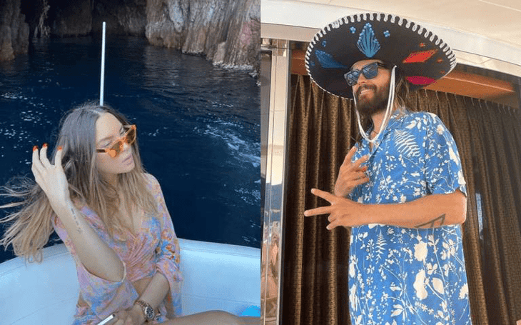 Belinda presume sus vacaciones en Italia junto a Jared Leto