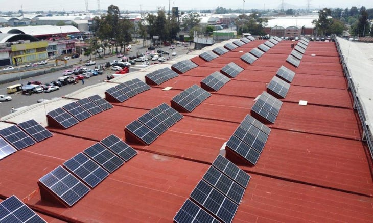 Planta solar en Central de Abasto lleva 38% de avance: Sedeco CDMX
