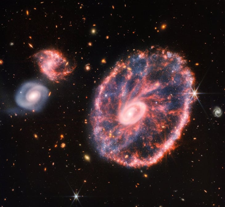 James Webb capta colisión de dos galaxias