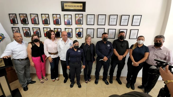 La Alcaldesa reconoce a Policías Municipales de PN del mes de julio 