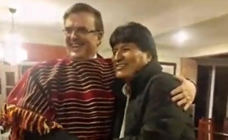 Evo Morales se reúne con Ebrard y le agradece de nuevo haberle “salvado la vida”
