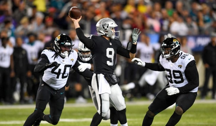 NFL: Raiders derrotan a Jaguars en juego de pretemporada