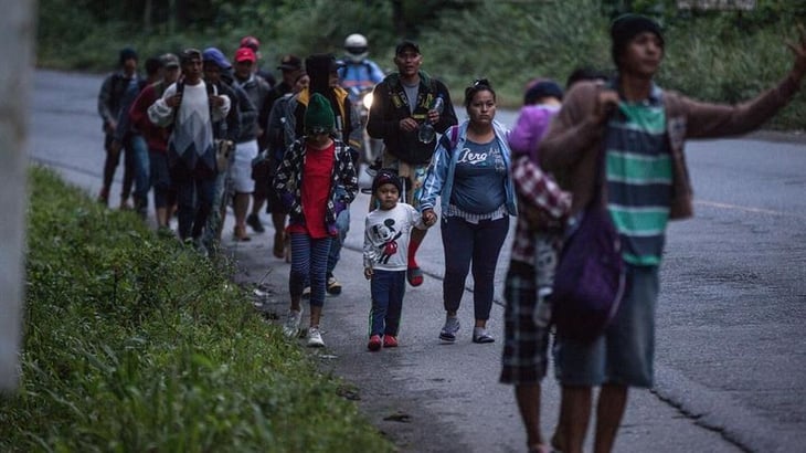El flujo de caravanas migrantes a pie ha bajado notoriamente