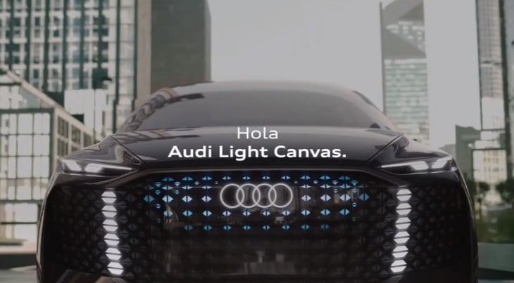 VÍDEO: Así es el Audi Light Canvas, el panel LED de Audi