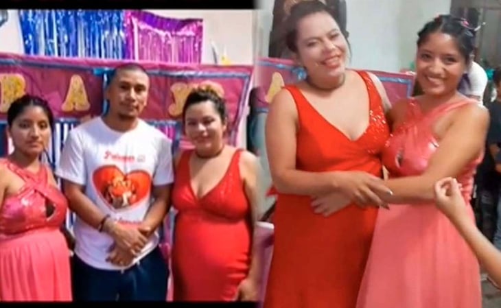 VIRAL: Hombre celebra felizmente Baby Shower ¡Con sus dos esposas!