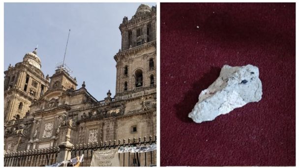 Sismo provocó desprendimientos en Catedral Metropolitana de CDMX