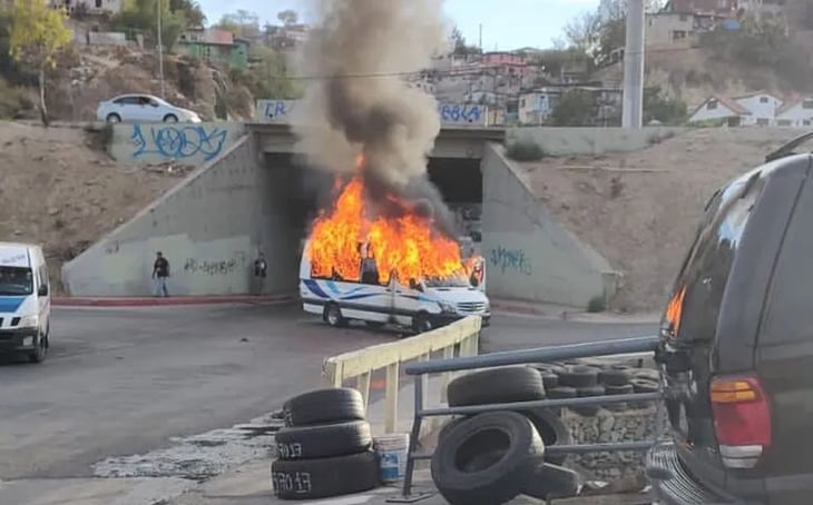 Queman vehículos en Tijuana, Ensenada y Mexicali