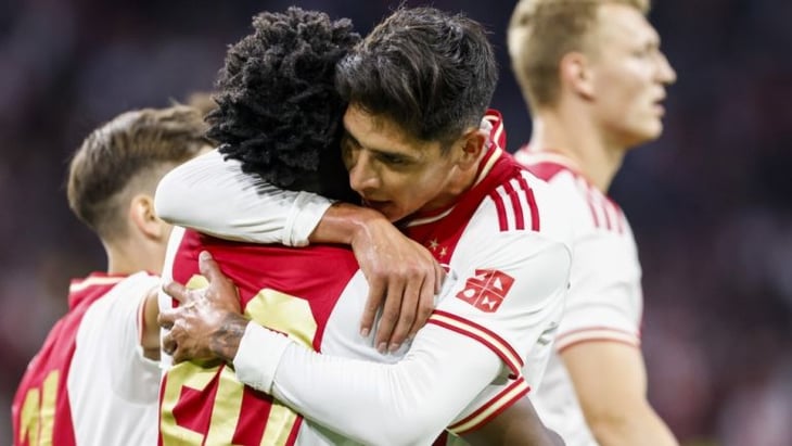 Ajax goleó sin piedad al Groningen con asistencia del mexicano Edson Álvarez