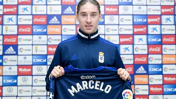 Marcelo Flores ya debutó con el Real Oviedo en España
