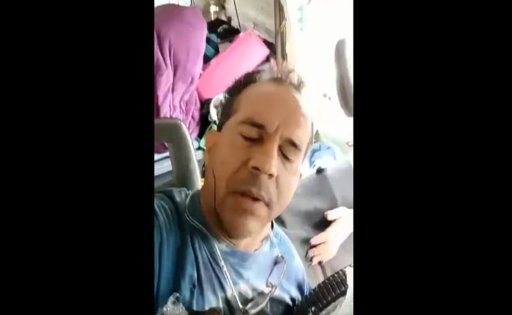 Hombre se graba tras ser embestido por un tráiler en Puebla