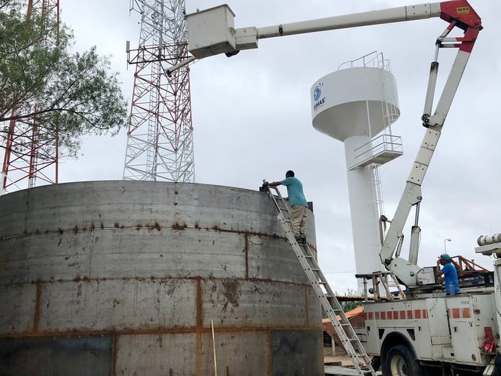 SIMAS supervisa avance de obras en el tanque elevado del TEC