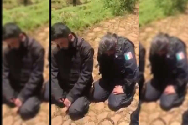 Circula video con presuntos policías sometidos en Jalisco