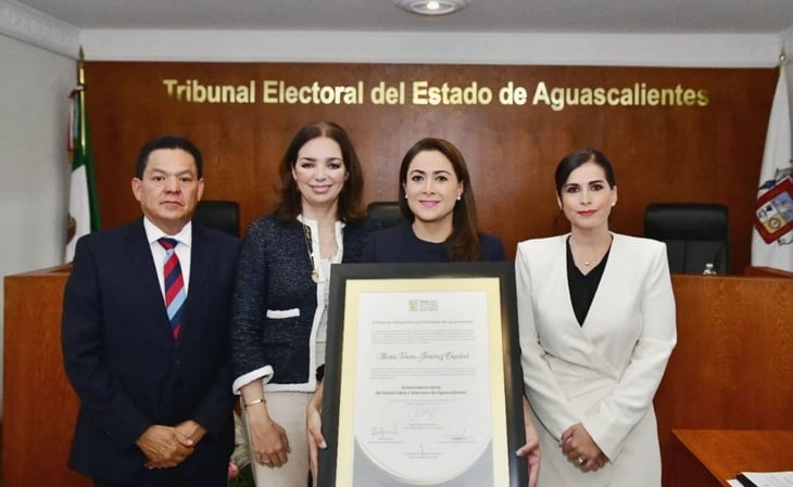 Validan triunfo de Teresa Jiménez para gubernatura de Aguascalientes