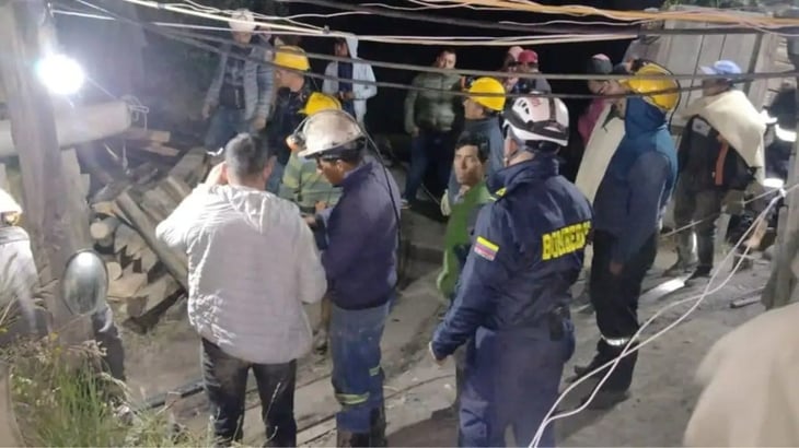 Rescatados con vida los nueve trabajadores atrapados en una mina de Colombia