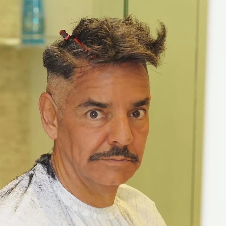 Eugenio Derbez sorprende al aparecer con mal corte de cabello
