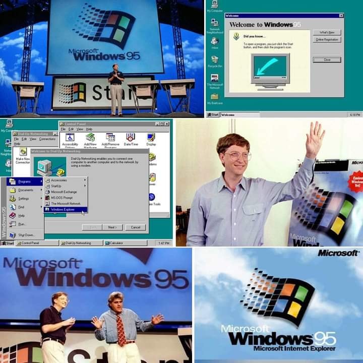 MS-Windows 95 es lanzado al mercado un 24 de agosto de 1995