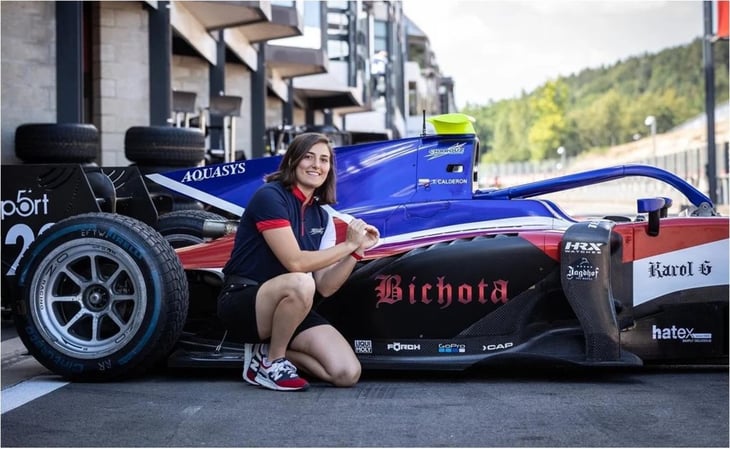 Tatiana Calderón se convierte en la Bichota de la Fórmula 2 gracias a Karol G