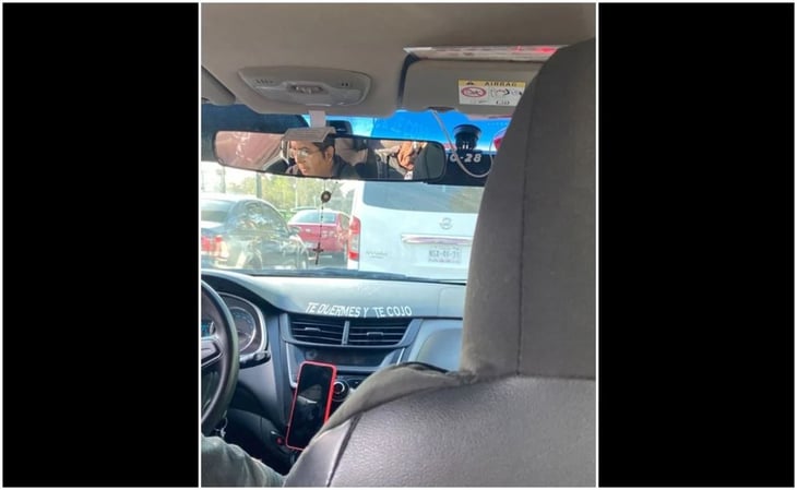 Mujer denuncia mensaje en taxi porque chofer no la dejaba bajar