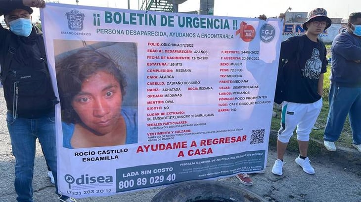 Bloquean el Circuito Exterior Mexiquense por desaparición de mujer