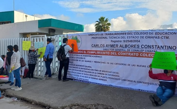 Maestros del Conalep no asisten a inicio del ciclo escolar en Chiapas