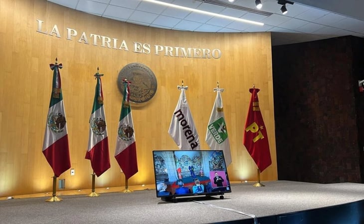  Bancada de Morena en San Lázaro sigue en vivo informe de AMLO y retrasa instalación de Congreso