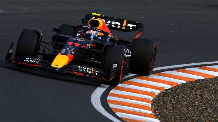 Sergio 'Checo' Pérez terminó séptimo en los primeros libres del Gran Premio de los Países Bajos