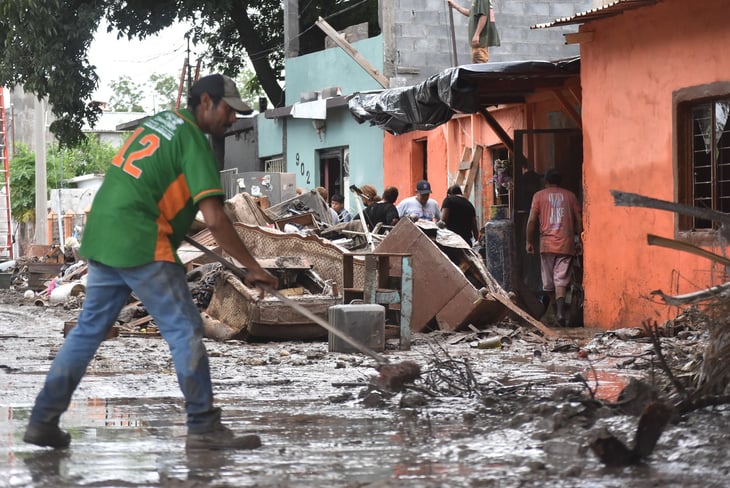 6,500 familias se quedaron sin nada por la inundación en Múzquiz