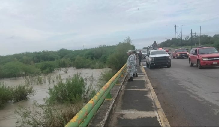 En alerta la GN por la crecida del río Sabinas en Coahuila