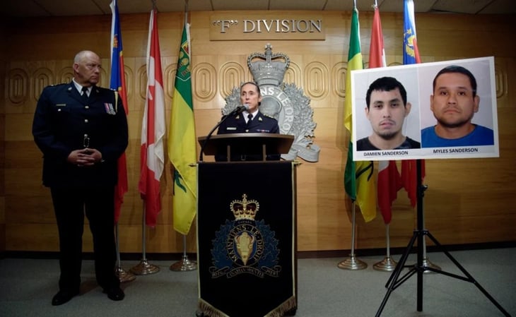 Hallan muerto a uno de los dos sospechosos de apuñalamientos en Canadá, reporta policía