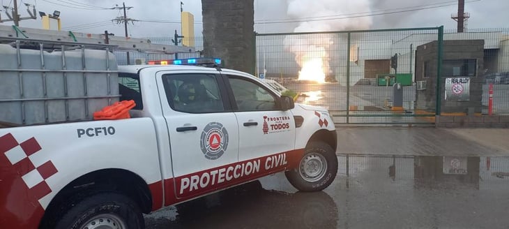 Protección Civil de Frontera clausura Real Alloys por incendio