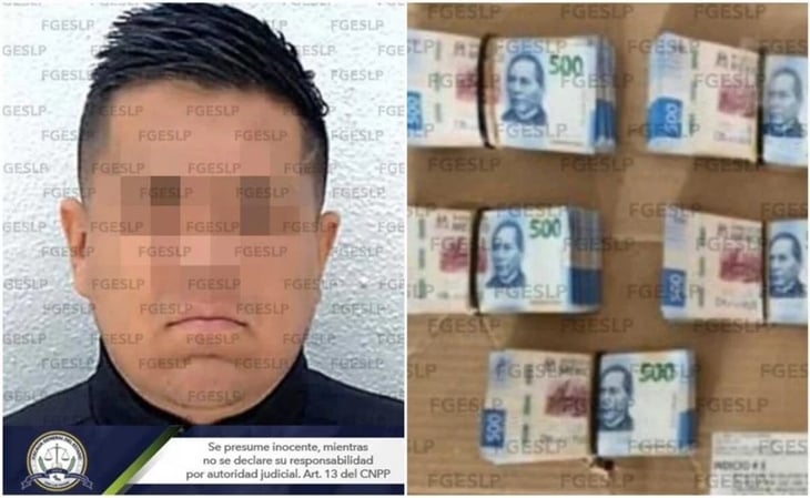 Detienen a presunto expolicía de Villa de Reyes con 245 mil pesos