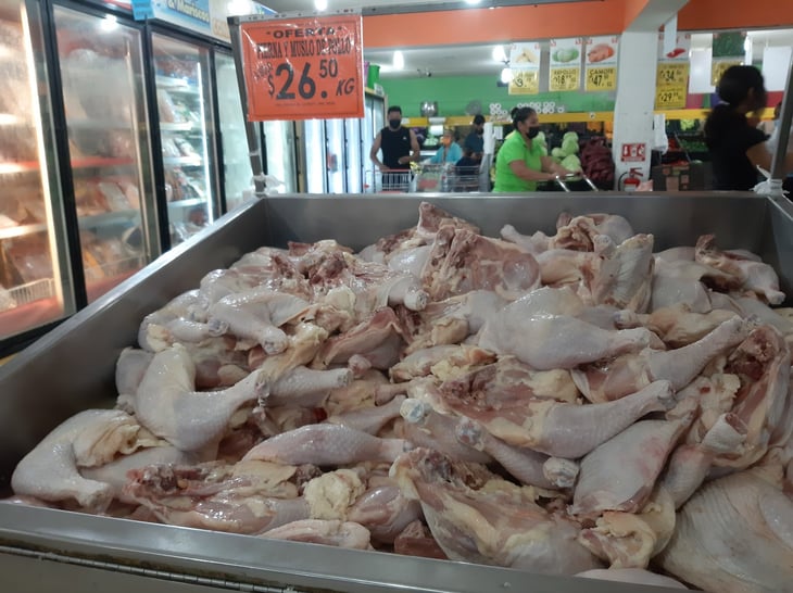 Pollo es lo más barato en centros comerciales 