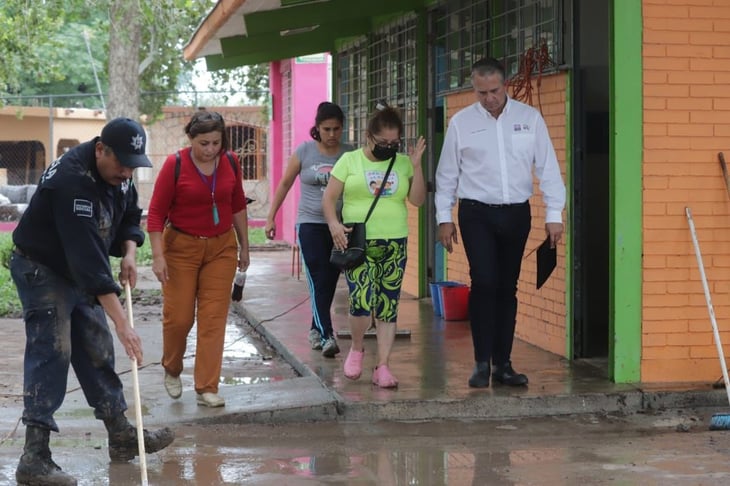 Escuelas dañadas por lluvias en Múzquiz serán rehabilitadas 