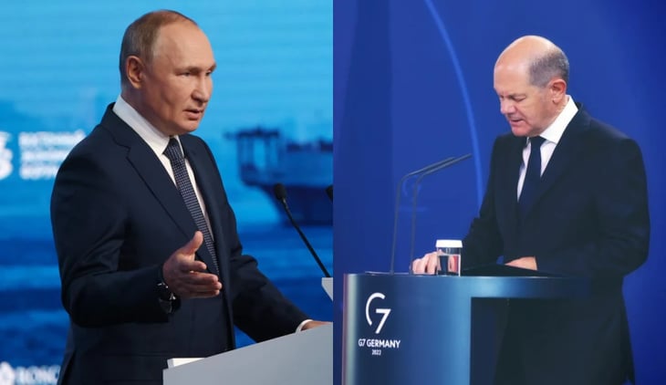 Alemania pide a Putin poner un alto al fuego en Ucrania