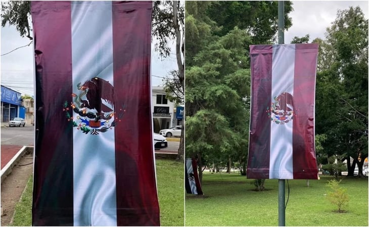En Nayarit modifican la bandera de México con colores de Morena; gobernador ofrece disculpa