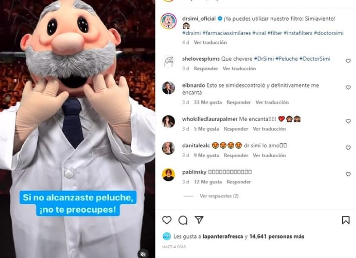 Cómo usar el filtro del peluche del Dr. Simi en Instagram