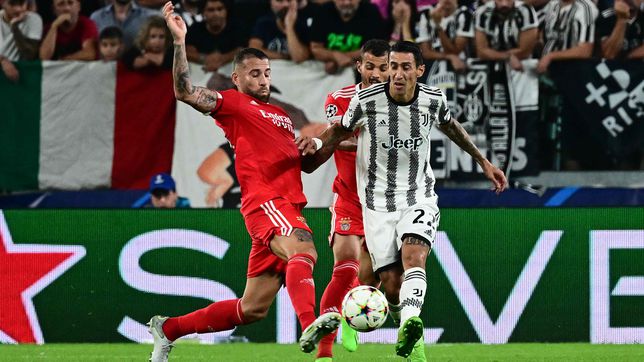 Benfica venció a Juventus en Italia y complicó sus chances en la Champions League