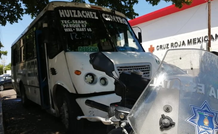 Balean camión urbano en Culiacán Sinaloa; chofer y niña resultan lesionados