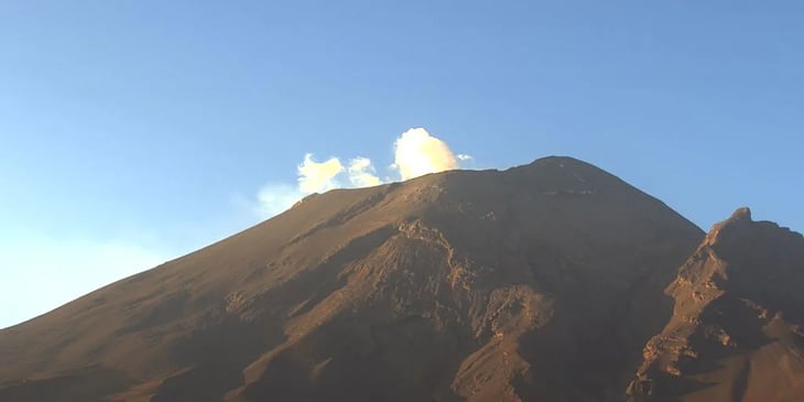 El Volcán Popocatépetl registró 71 emisiones en las últimas 24 horas