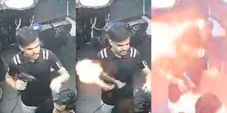 VIDEO: Secadora explota en barbería y mueren dos