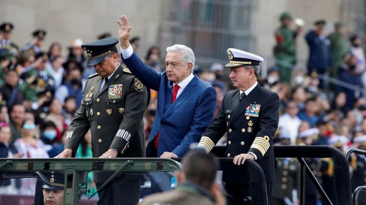 AMLO critica a la ONU y a grandes potencias en el desfile militar