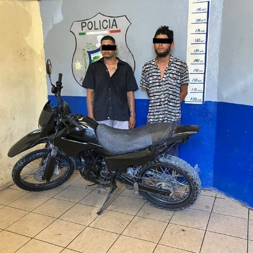 Dos integrantes de la banda de roba motos son detenidos por la Policía Municipal