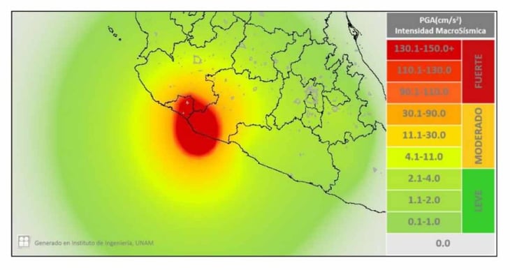 Sismológico Nacional ajusta sismo a 7.7; contabiliza hasta 168 réplicas la más grande de 5.3