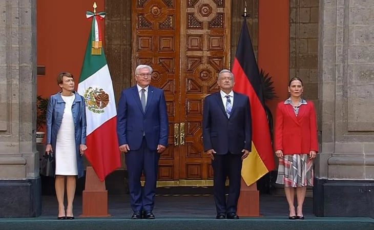 AMLO recibe en Palacio Nacional al presidente de Alemania, Frank-Walter Steinmeier