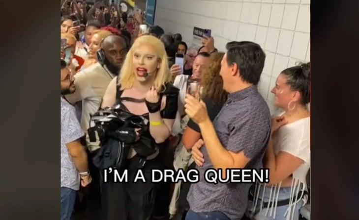 Guardia de seguridad escolta a drag queen al confundirla con Lady Gaga