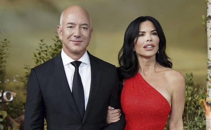 Novia de Jeff Bezos se suma a tendencia de 'lencería a la vista' con vestido de encaje