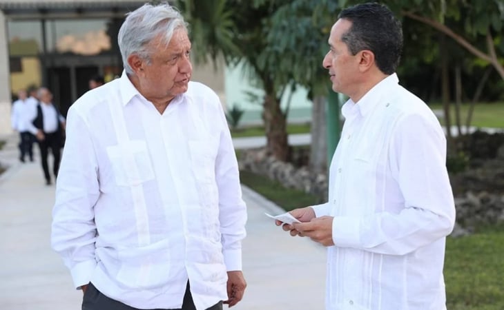 AMLO visita Q. Roo en el último día de Carlos Joaquín González como gobernador