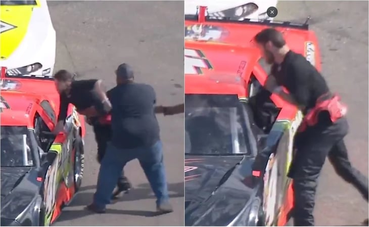 VIDEO: Piloto de la Nascar enloquece y agrede a su rival en plena pista