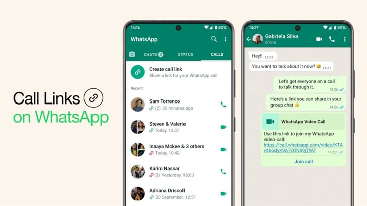 Lo nuevo de WhatsApp: enlaces para llamadas y soporte para tablets